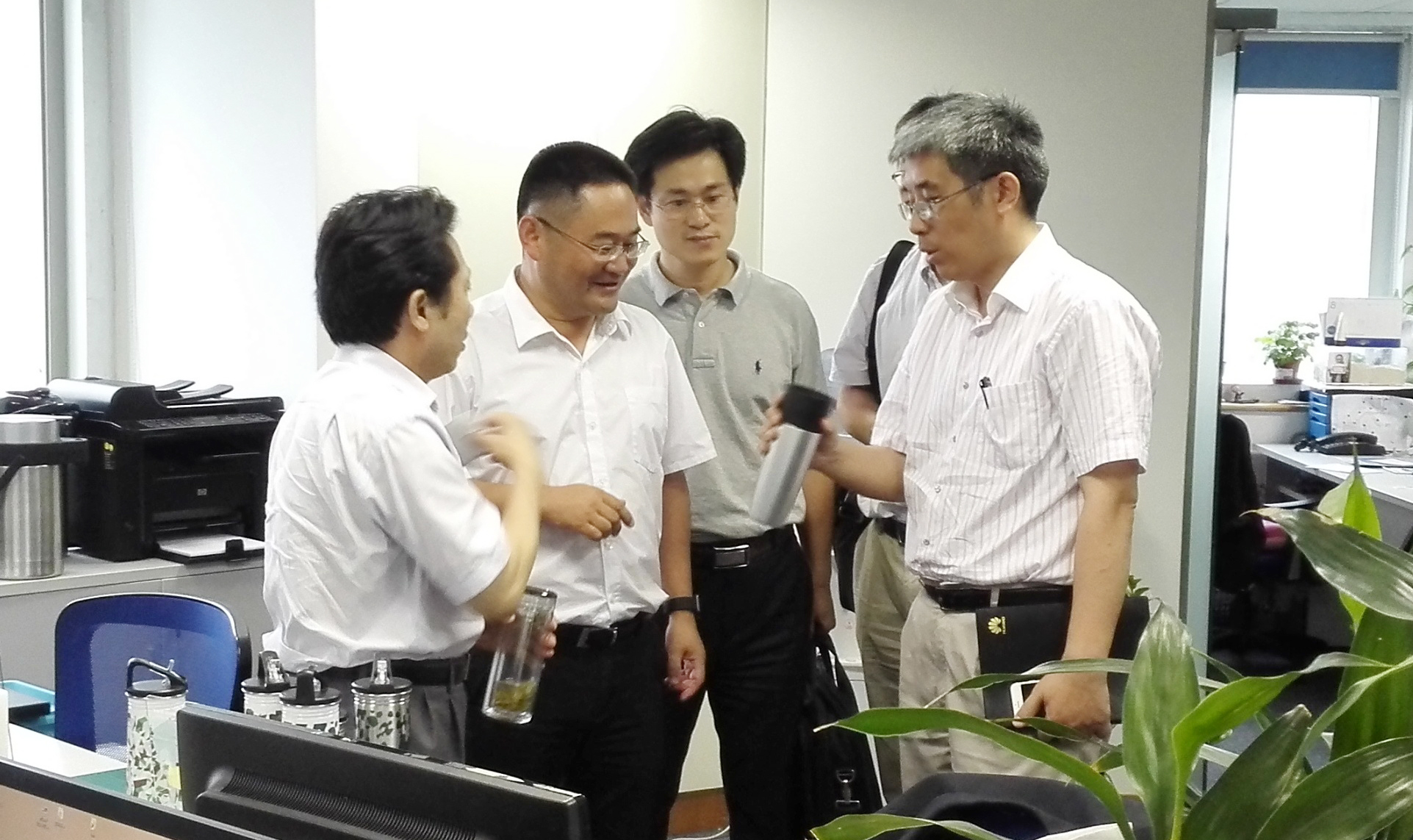 上海市经信委傅新华副主任一行莅临思乐得指导工作